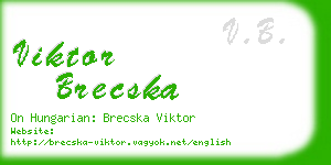 viktor brecska business card